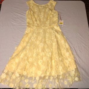 NWT Yellow Alex Marie Floral Dress